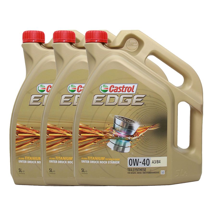 Castrol Edge Fluid Titanium 0W-40 A3/B4 3x5 Liter
