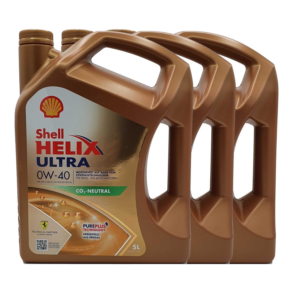 Shell Helix Ultra 0W-40 3x5 Liter