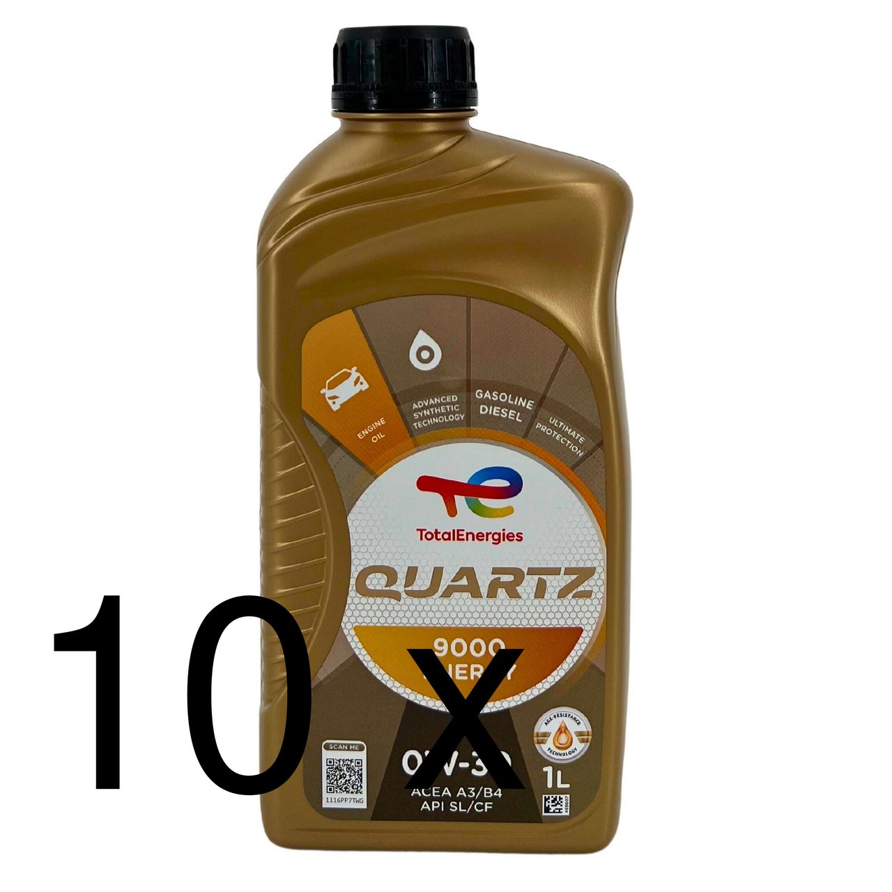 Total Quartz 9000 Energy 0W-30 10x1 Liter