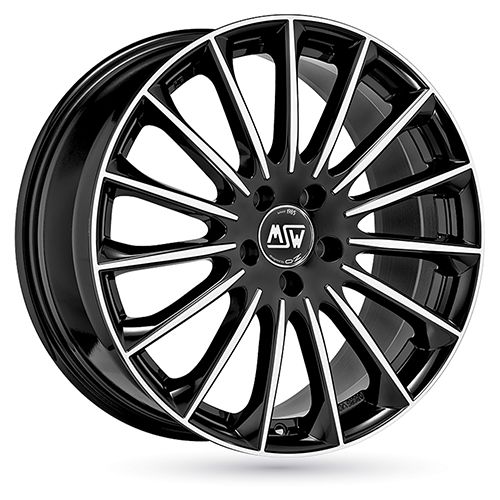 MSW (OZ) MSW 30 gloss black full polished 8.0Jx19 5x112 ET30