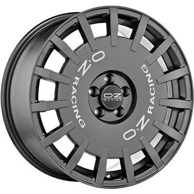 OZ RALLY RACING dark graphit + silver lettering 7.0Jx17 5x100 ET45