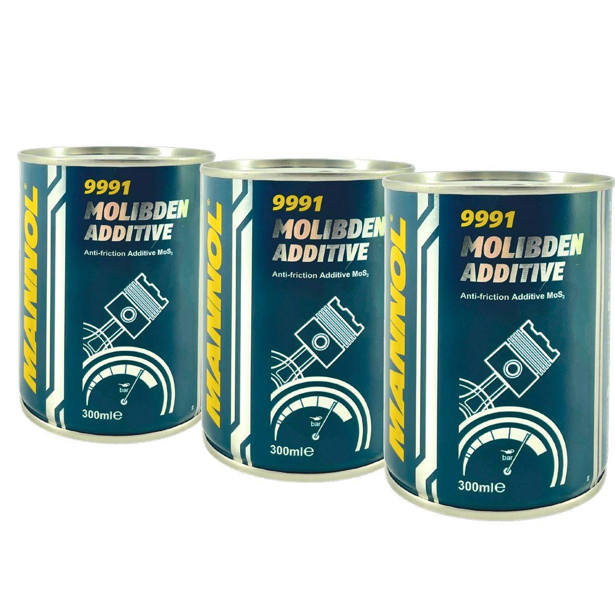 Mannol Molibden Additive Motoröl und Schaltgetriebeöl Additiv 3x300 ML