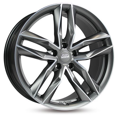 MAM MAM RS3 matt palladium front polished 8.5Jx19 5x108 ET45