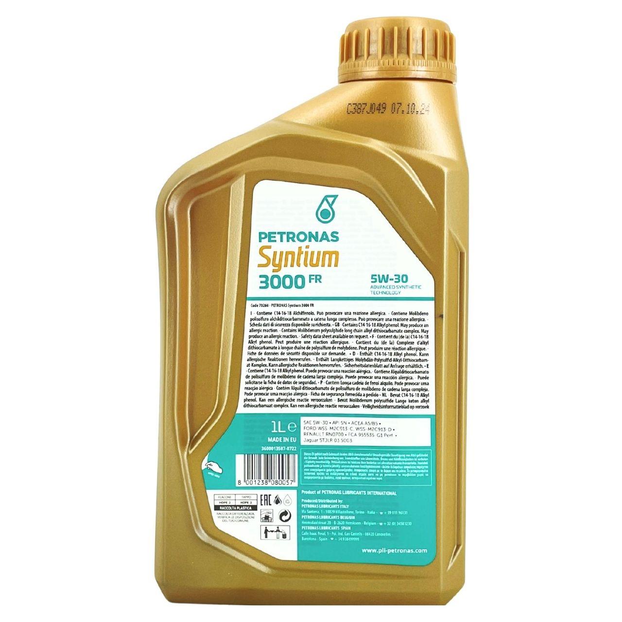 Petronas Syntium 3000 FR 5W-30 SN 1 Liter