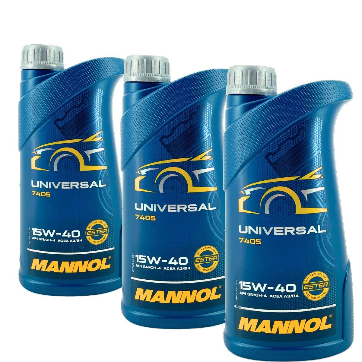 Mannol Universal 15W-40 3x1 Liter