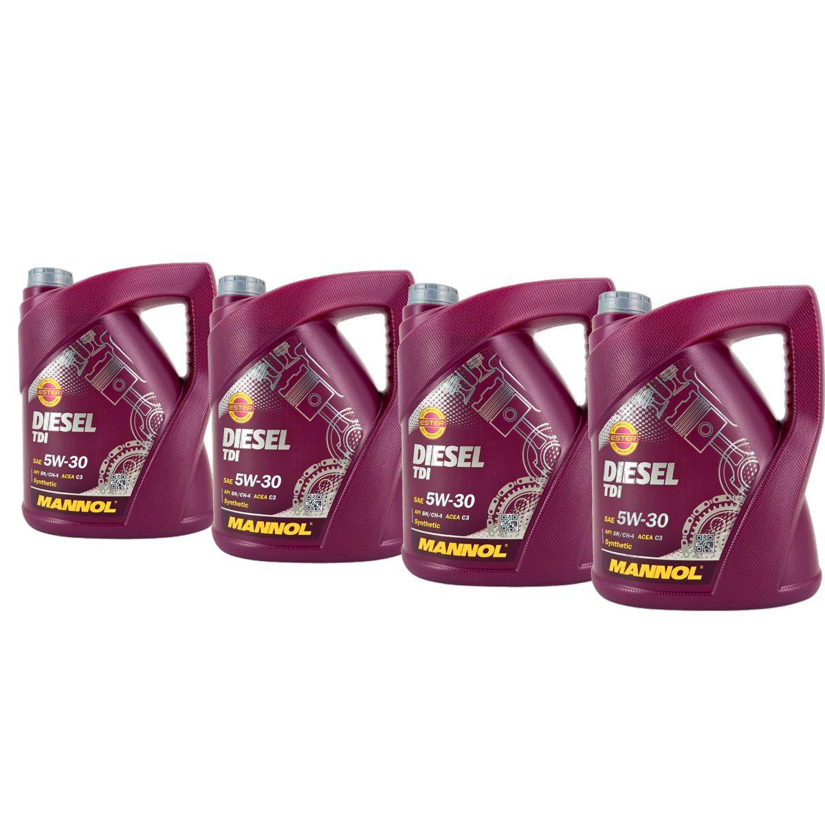 Mannol Diesel TDI 5W-30 4x5 Liter