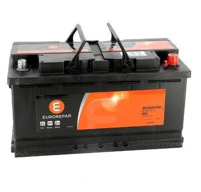 EUROREPAR STD Batterie Autobatterie Starterbatterie 12V 80Ah 740A/EN 1609233080