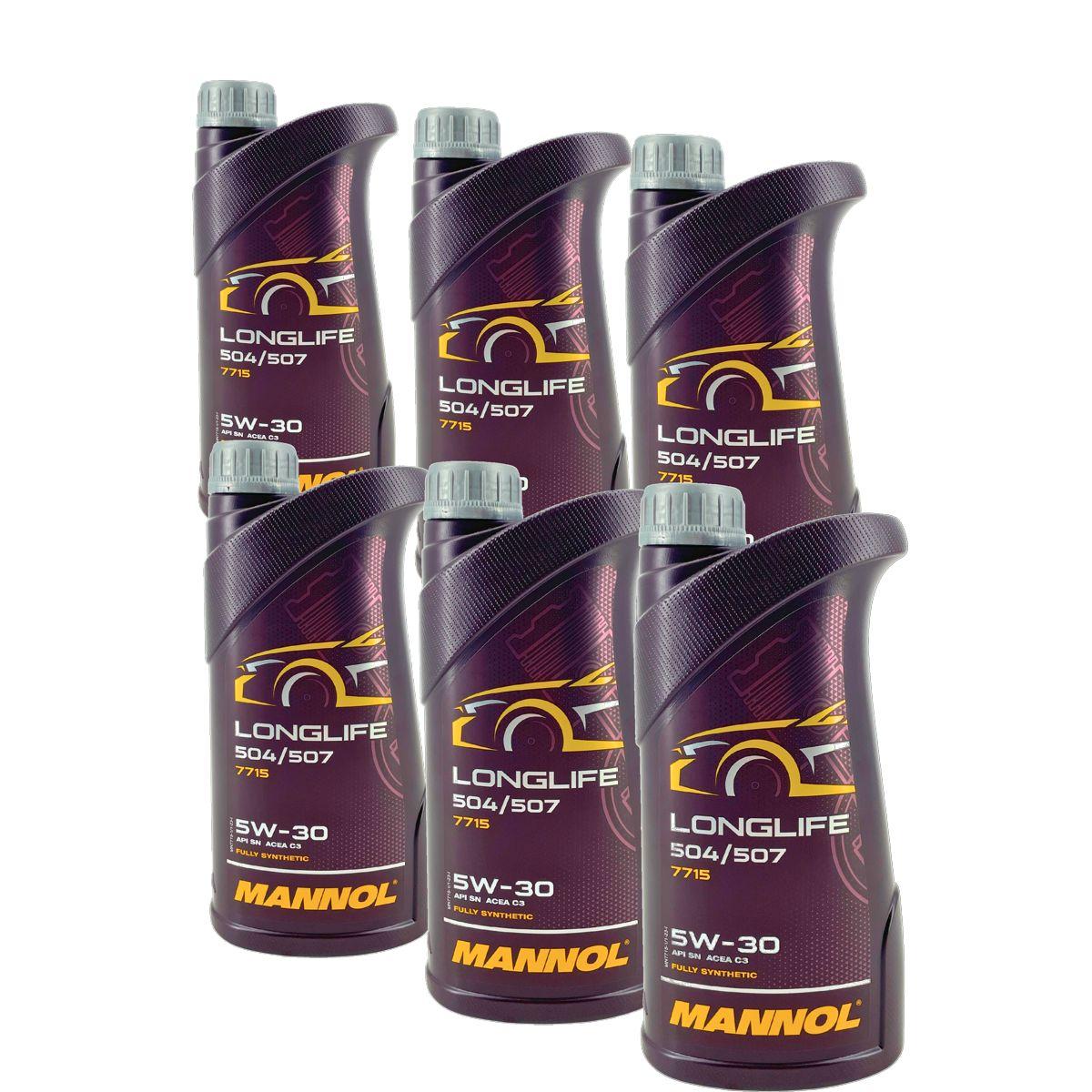 Mannol Longlife 504/507 5W-30 6x1 Liter