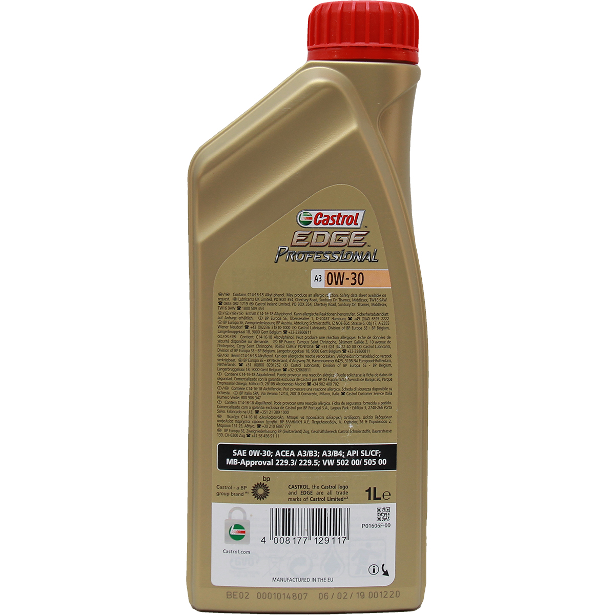 Castrol Edge Professional Fluid Titanium A3 0W-30 1 Liter