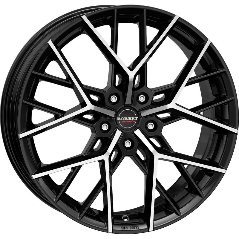 BORBET DESIGN BY black polished glossy 8.0Jx18 5x108 ET45
