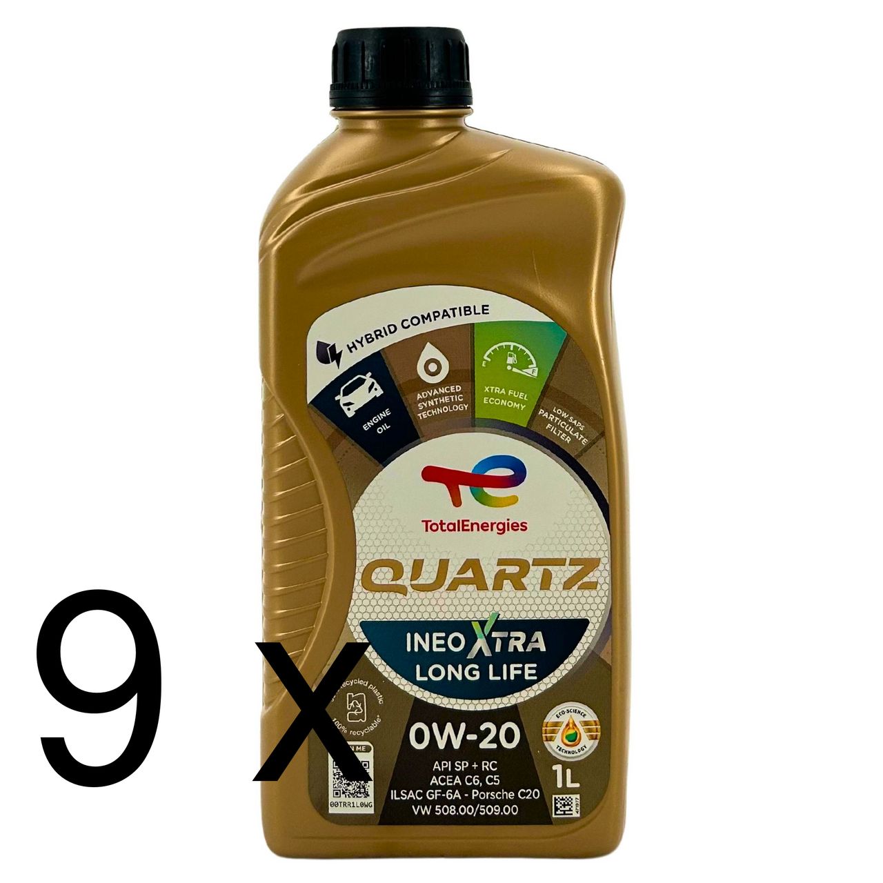 Total Quartz Ineo Xtra Longlife 0W-20 9x1 Liter