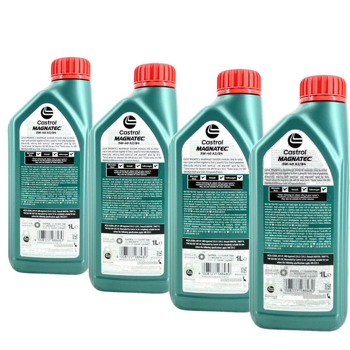 Castrol Magnatec 5W-40 A3/B4 4x1 Liter