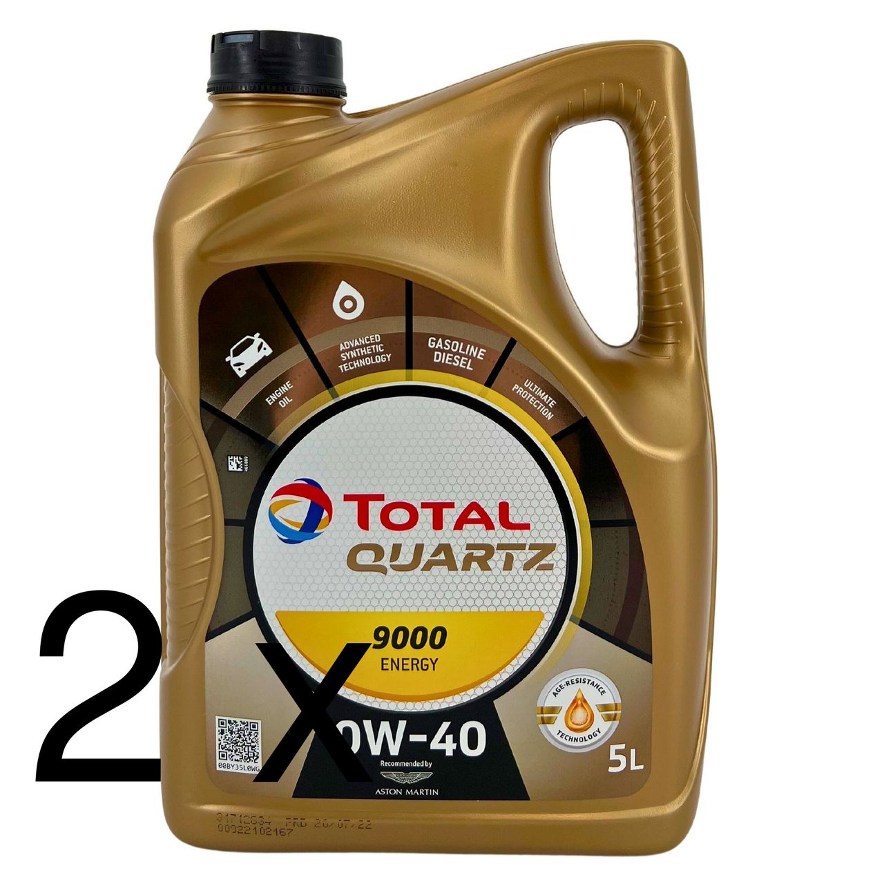 Total Quartz 9000 Energy 0W-40 2x5 Liter