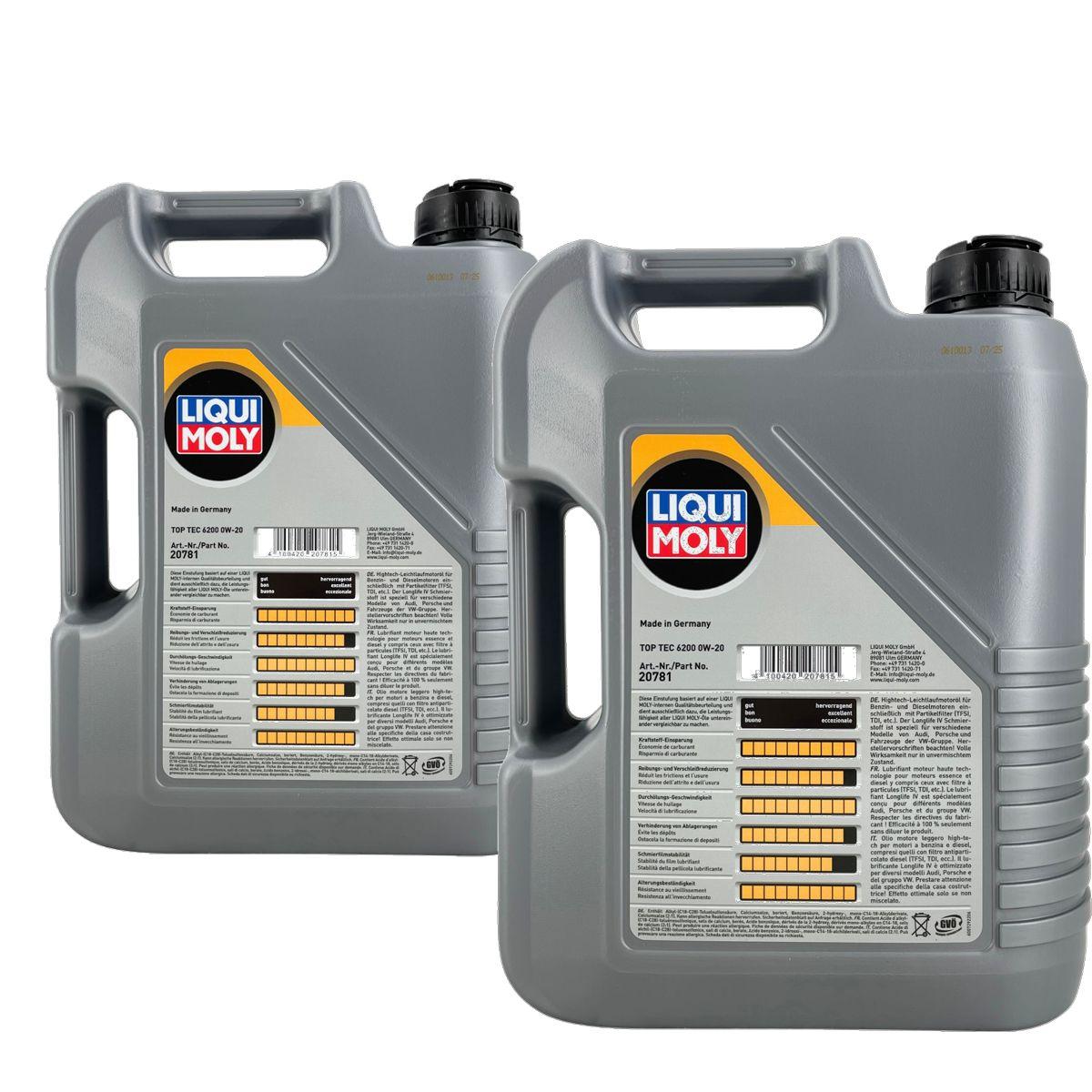Liqui Moly Top Tec 6200 0W-20 2x5 Liter