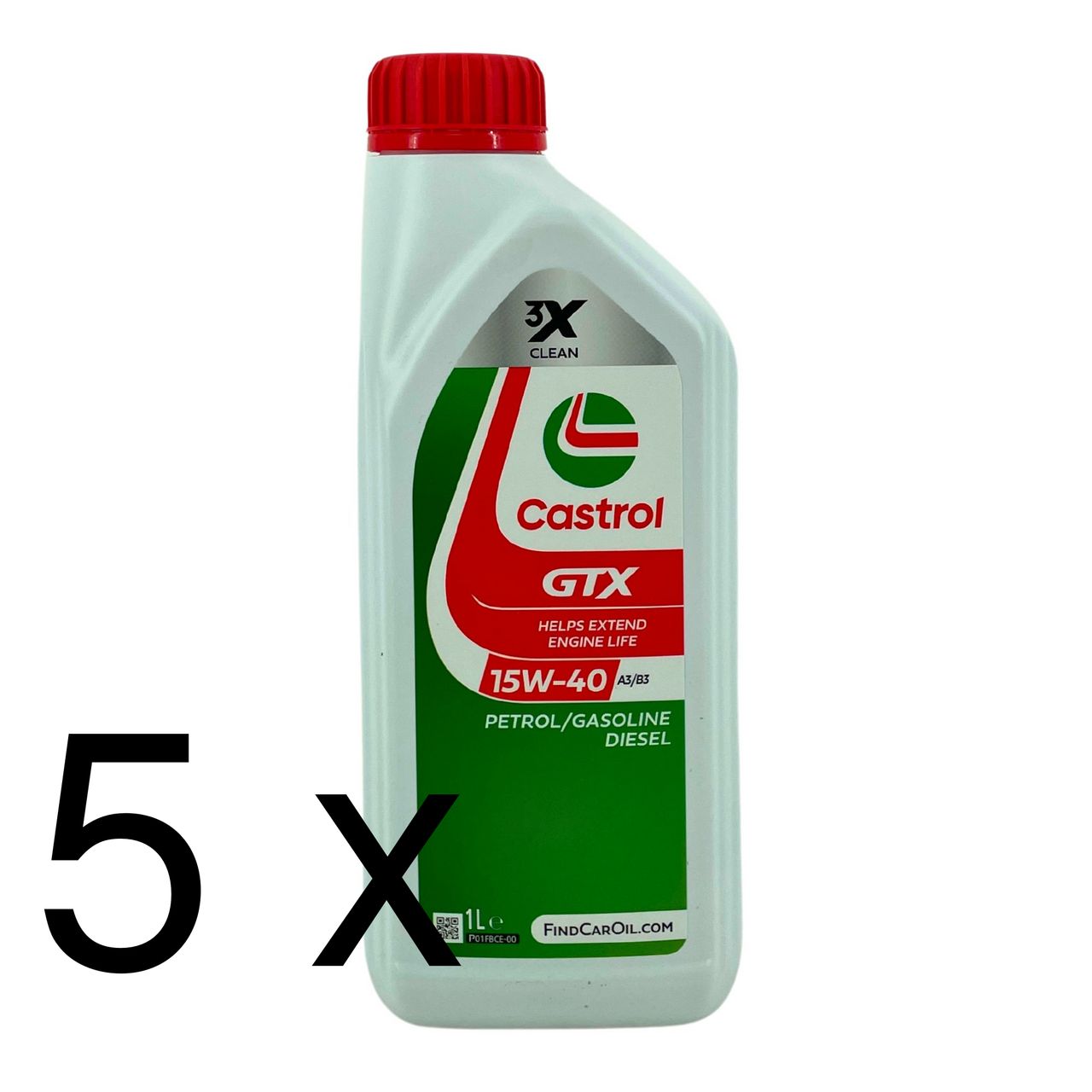 Castrol GTX 15W-40 A3/B3 5x1 Liter
