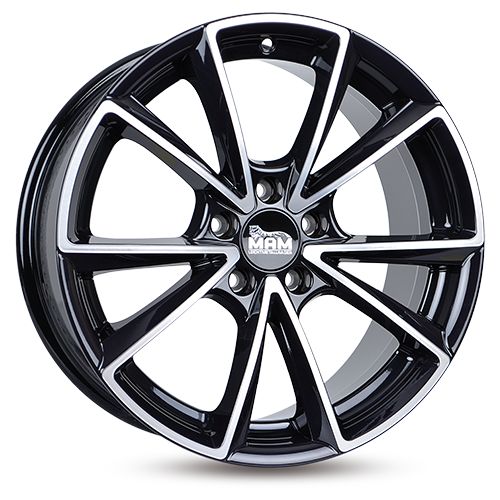 MAM MAM A5 schwarz frontpoliert 8.0Jx18 5x112 ET45