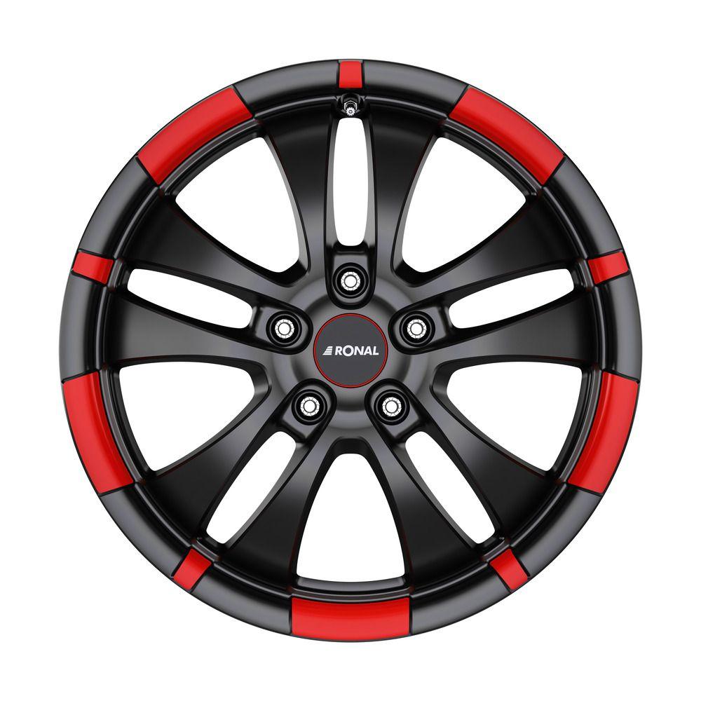 RONAL RONAL R59-4 MCR jetblack-matt-red rim 7.0Jx16 4x108 ET25