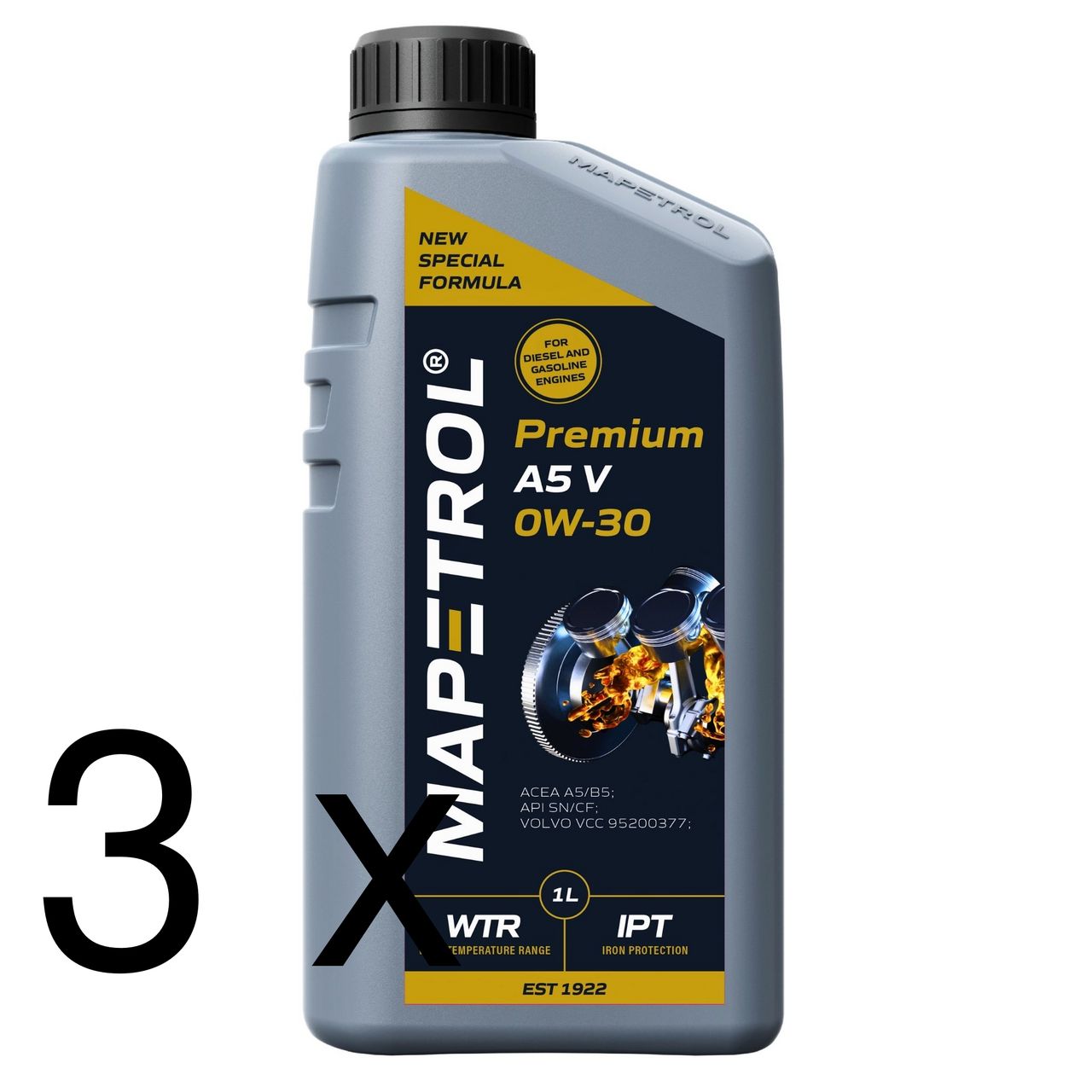 Mapetrol Premium A5 V 0W-30 3x1 Liter