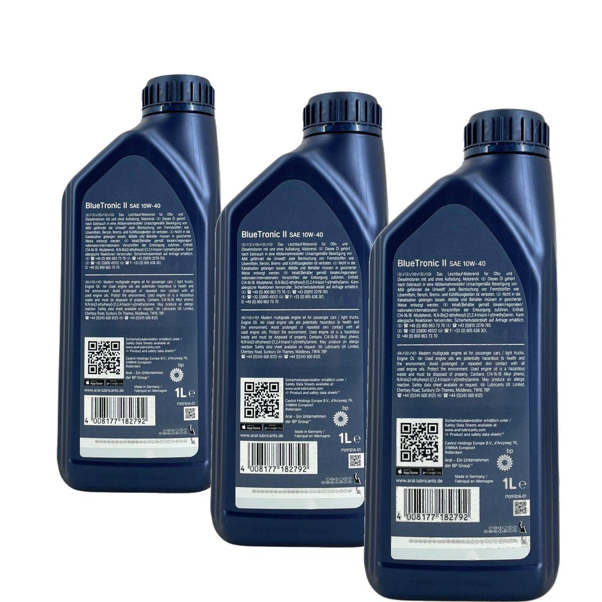 Aral BlueTronic II 10W-40 3x1 Liter