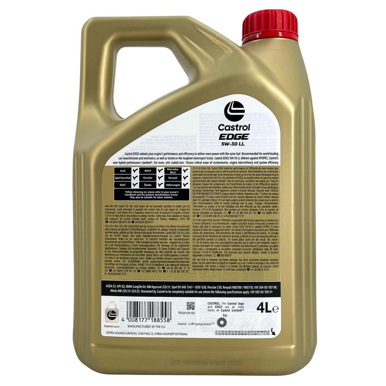 Castrol Edge 5W-30 LL 4 Liter