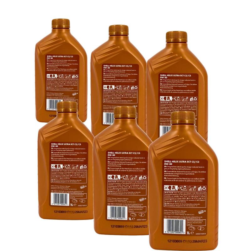 Shell Helix Ultra ECT C2 C3 0W-30 6x1 Liter