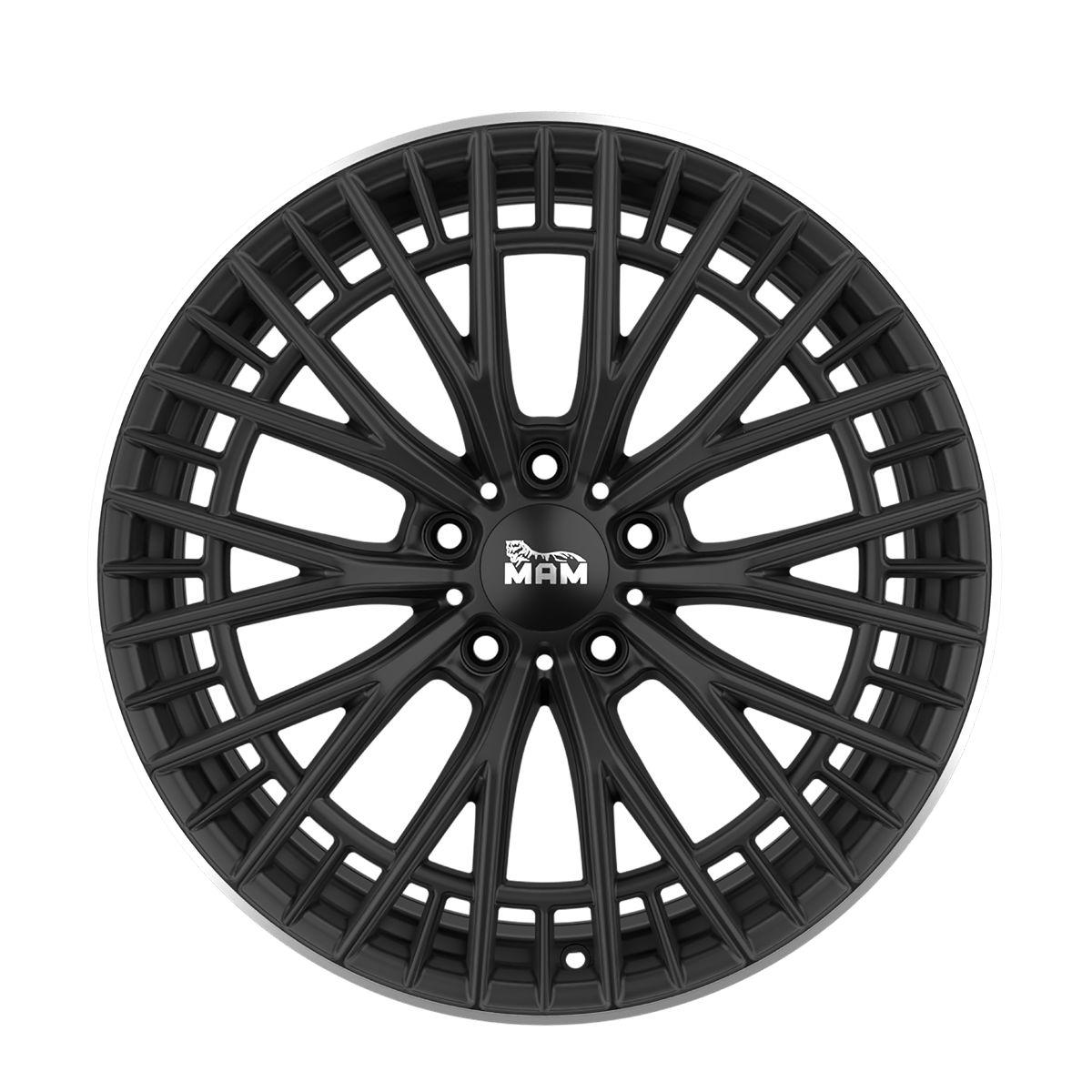 MAM WHEELS MAM GT2 matt black lip polished 8.5Jx19 5x112 ET45