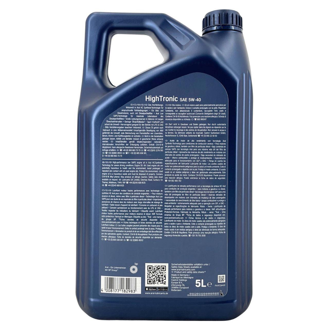 Aral HighTronic 5W-40 5 Liter