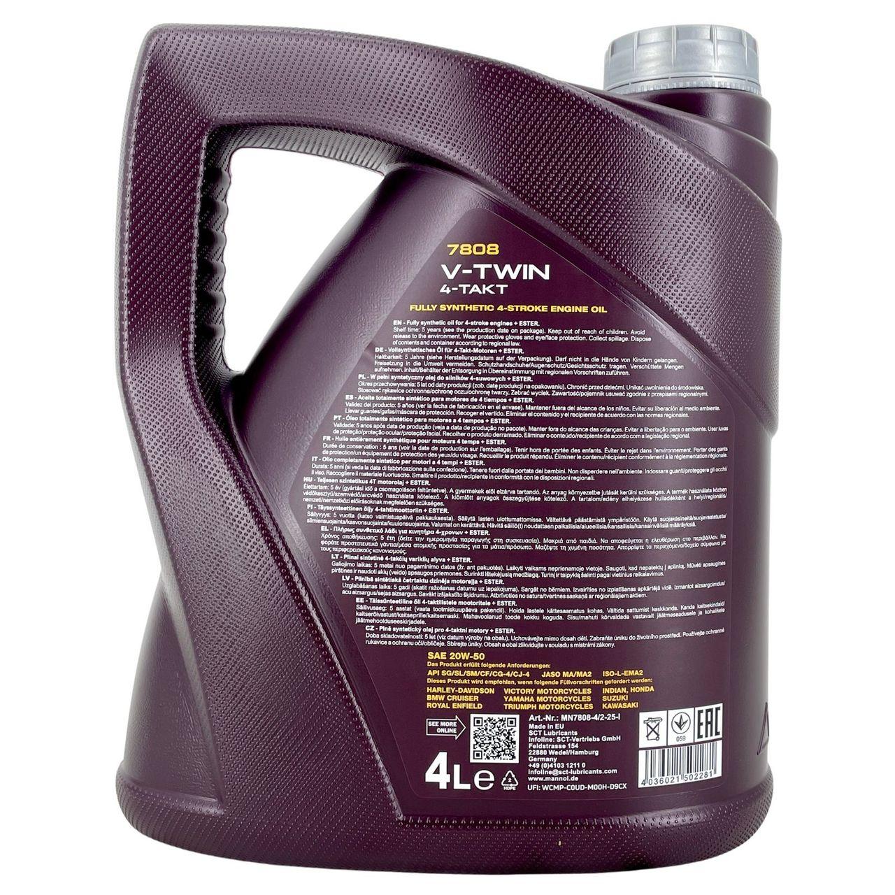 Mannol V-Twin 4-Takt 20W-50 4 Liter