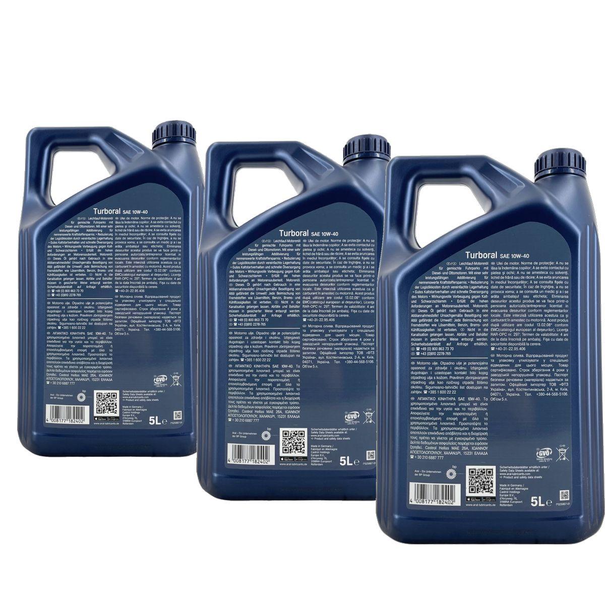 Aral Turboral 10W-40 3x5 Liter
