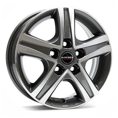 BORBET DESIGN CWD mistral anthrazit poliert 6.5Jx16 5x120 ET52