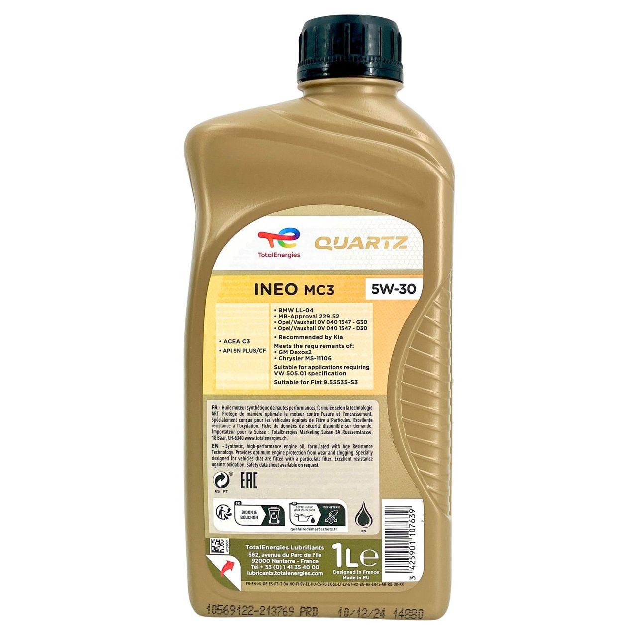 Total Quartz Ineo MC3 5W-30 1 Liter