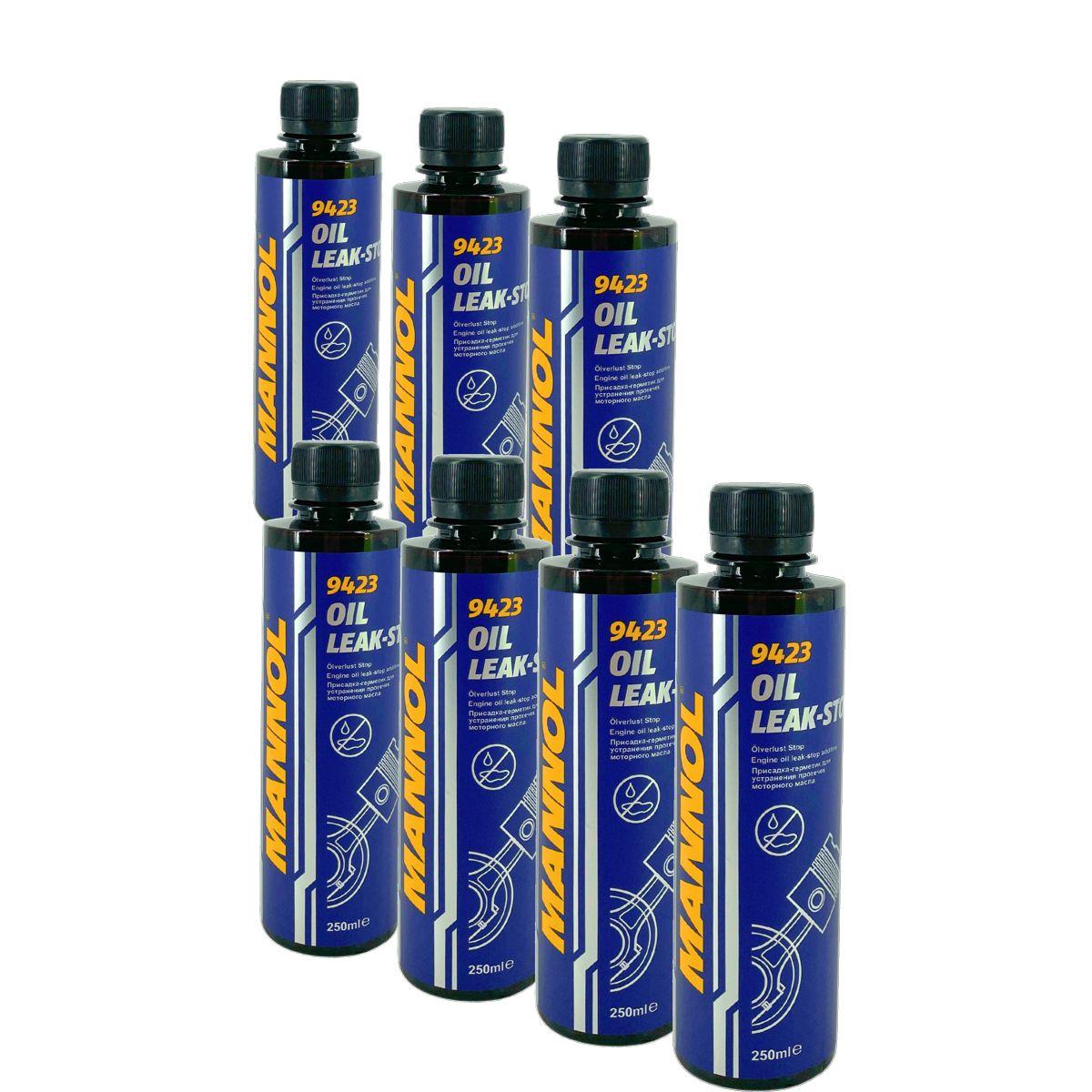 Mannol Oil Leak-Stop Motordichtmittel Ölverlust-Stop Additiv 7x250 ML