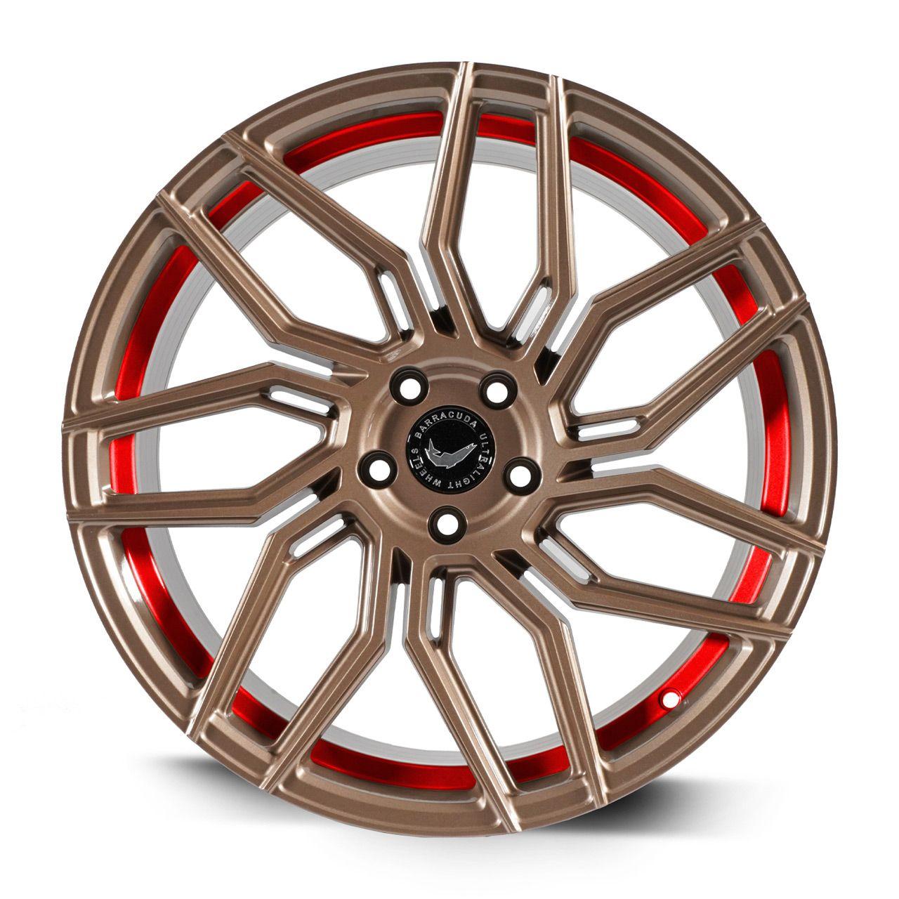 BARRACUDA DRAGOON Higloss-Bronze undercut Trimline red 10.0Jx20 5x114.3 ET40