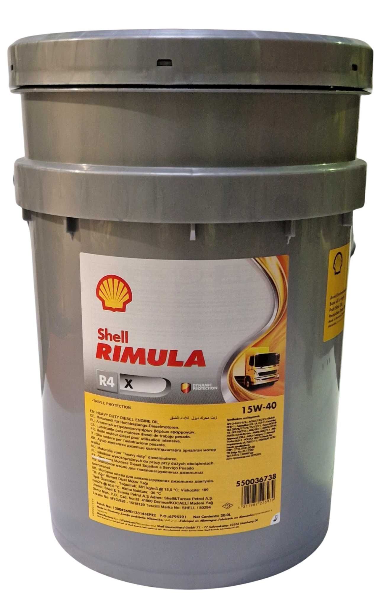Shell Rimula R4 X 15W-40 20 Liter