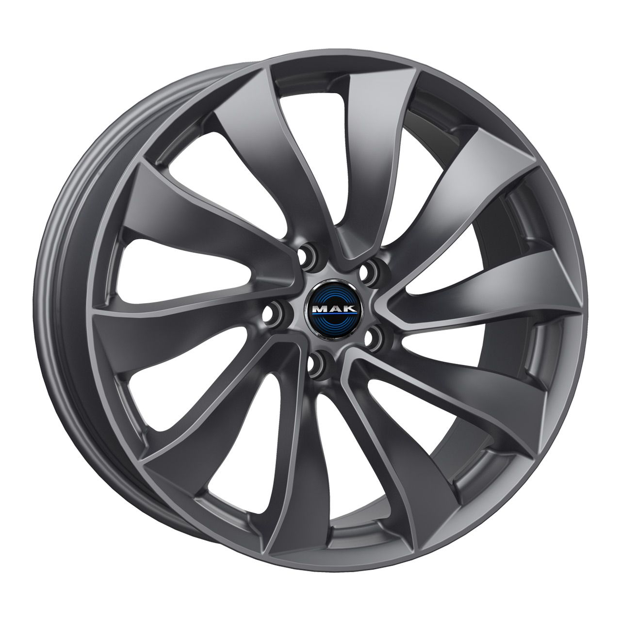 MAK SOLAR gloss gun metallic 9.5Jx20 5x114.3 ET45 MAK SOLAR gloss gun metallic 9.5Jx20 5x114.3 ET45