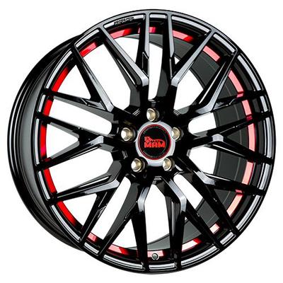 MAM WHEELS MAM RS4 black painted red inside 8.5Jx19 5x112 ET45