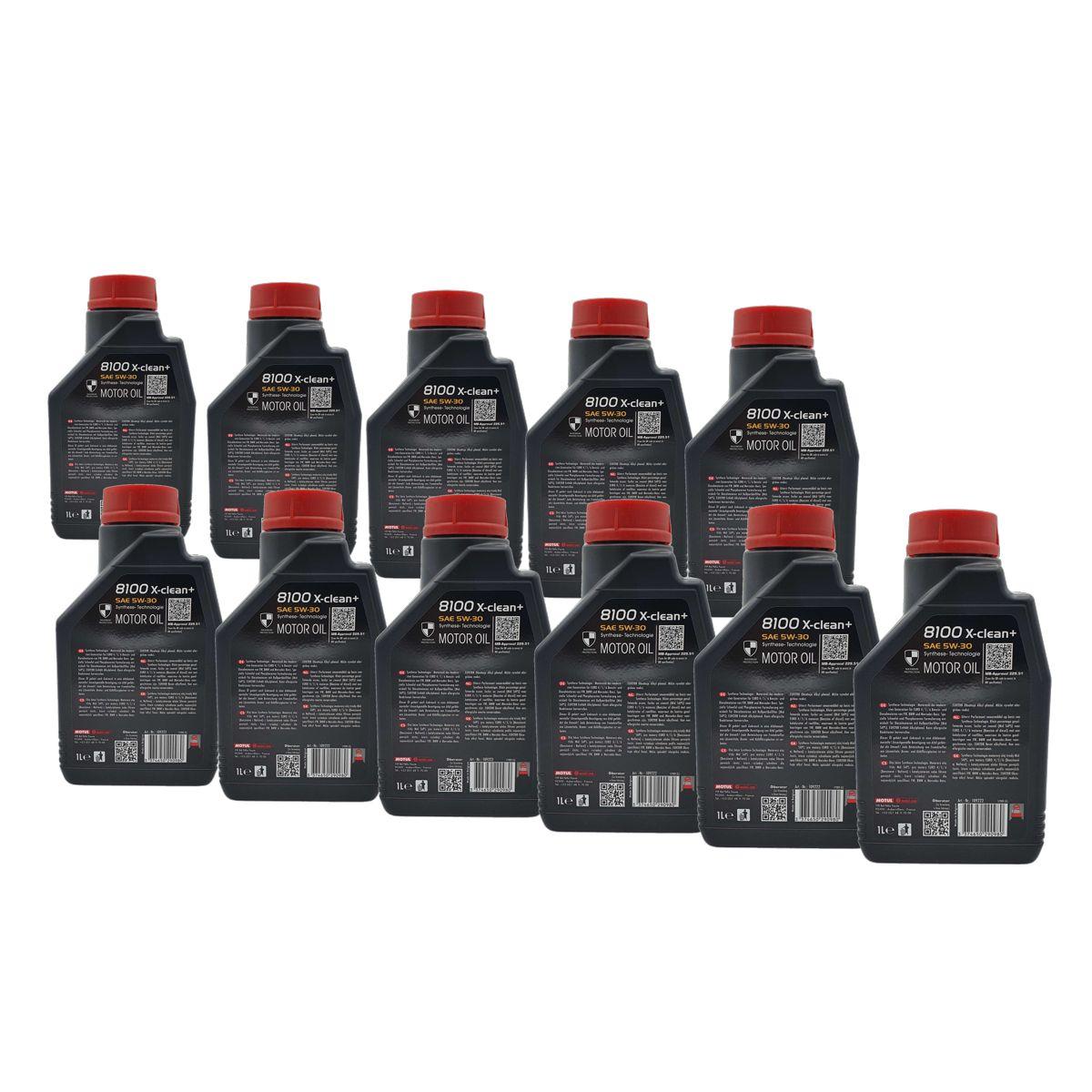 Motul 8100 X-clean+ 5W-30 11x1 Liter