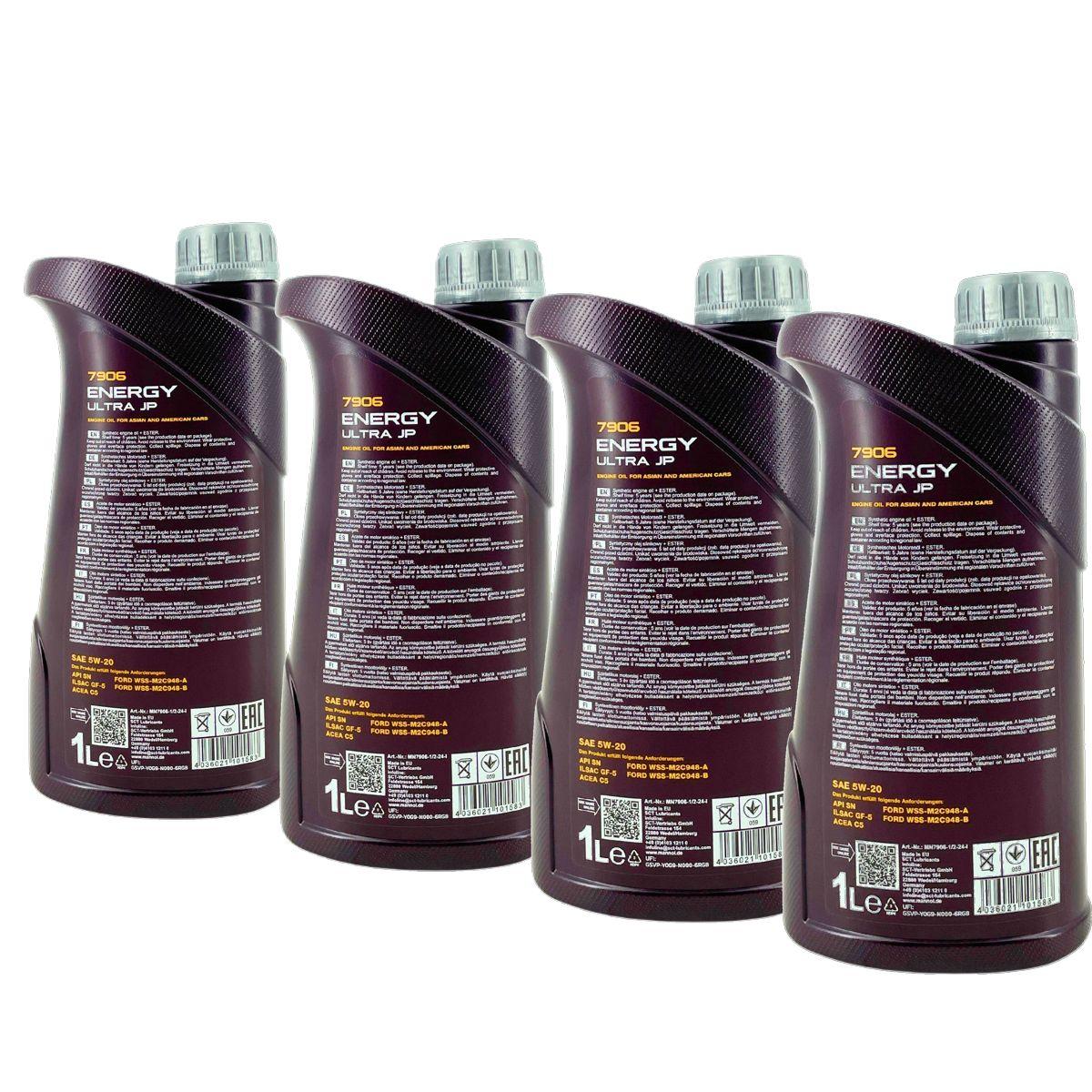 Mannol Energy Ultra JP 5W-20 4x1 Liter