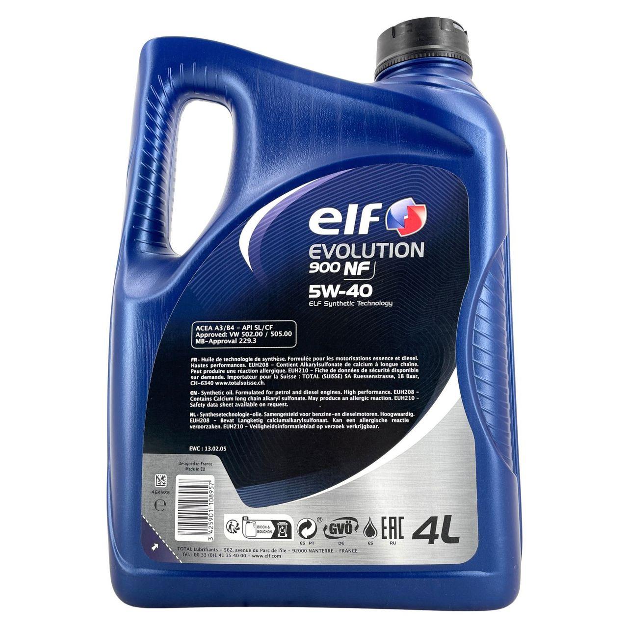 Elf Evolution 900 NF 5W-40 4 Liter