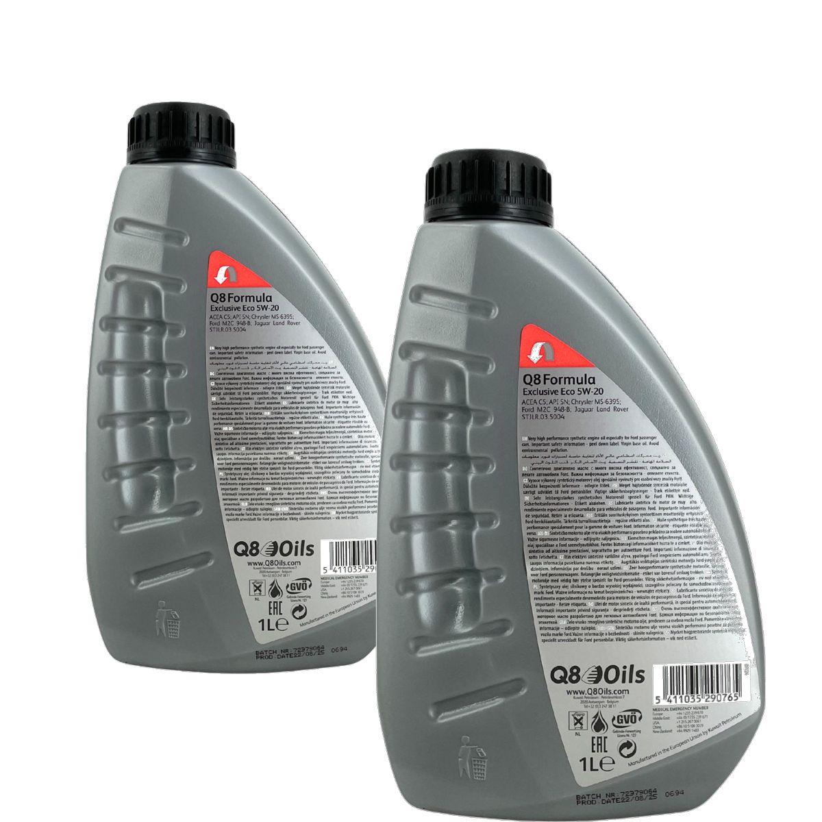 Q8 Formula Exclusive Eco 5W-20 2x1 Liter