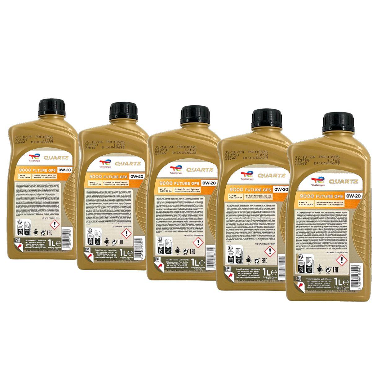 Total Quartz 9000 Future GF6 0W-20 5x1 Liter