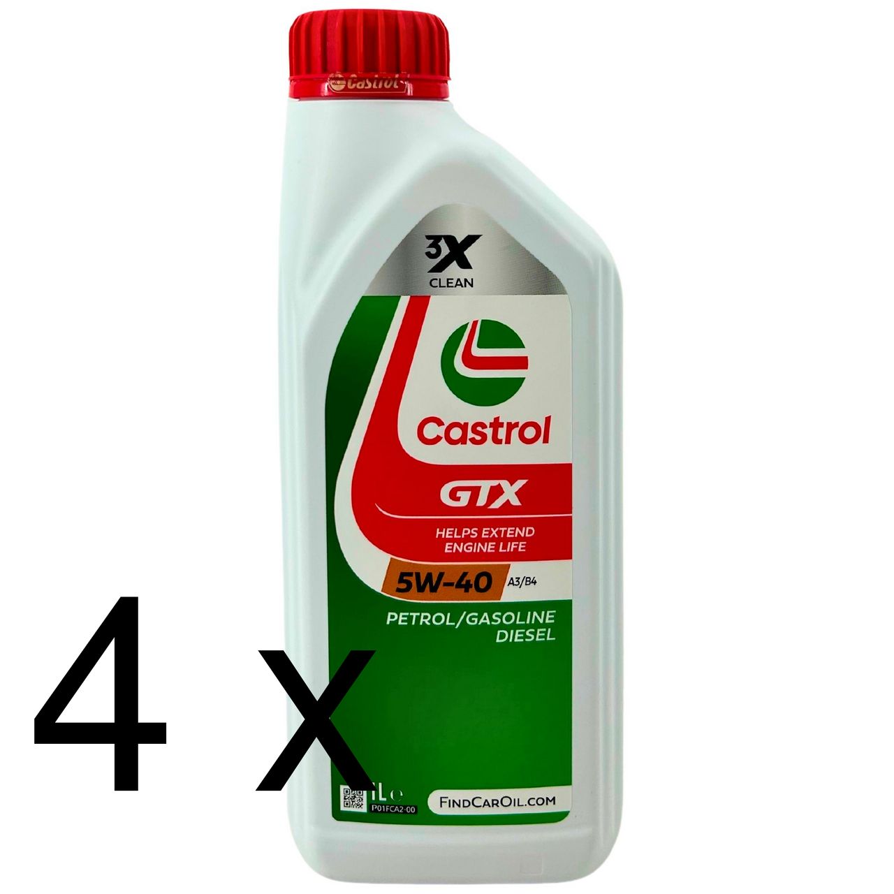 Castrol GTX 5W-40 A3/B4 4x1 Liter