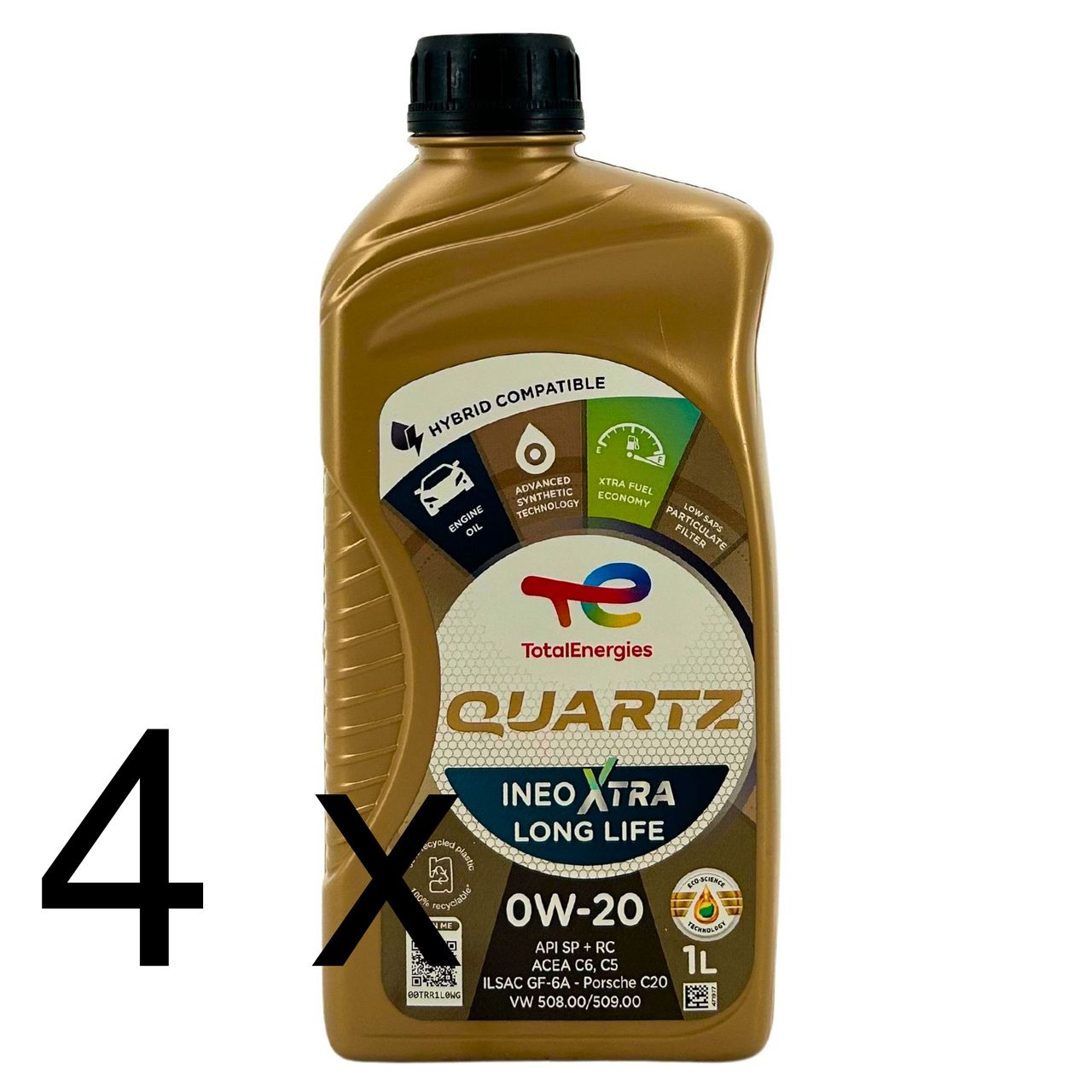 Total Quartz Ineo Xtra Longlife 0W-20 4x1 Liter