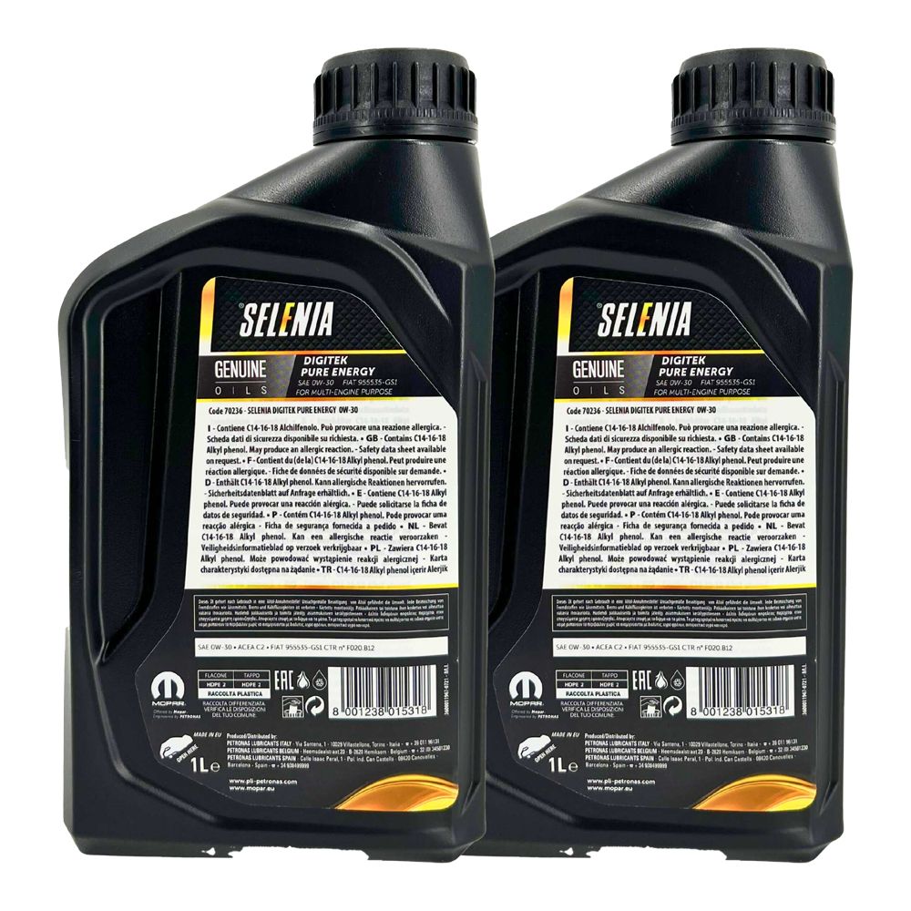 Selenia Digitek Pure Energy 0W-30 2x1 Liter