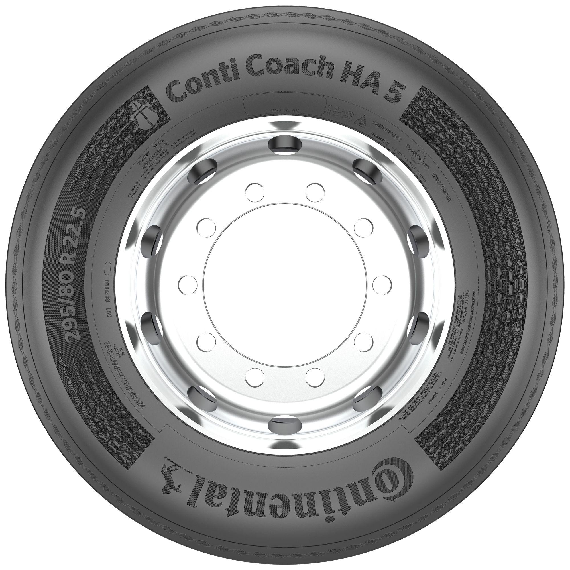 CONTINENTAL 295/80 R 22.5 TL  156/149M CONTI COACH HA5 16PR M+S 3PMSF RFID LRH