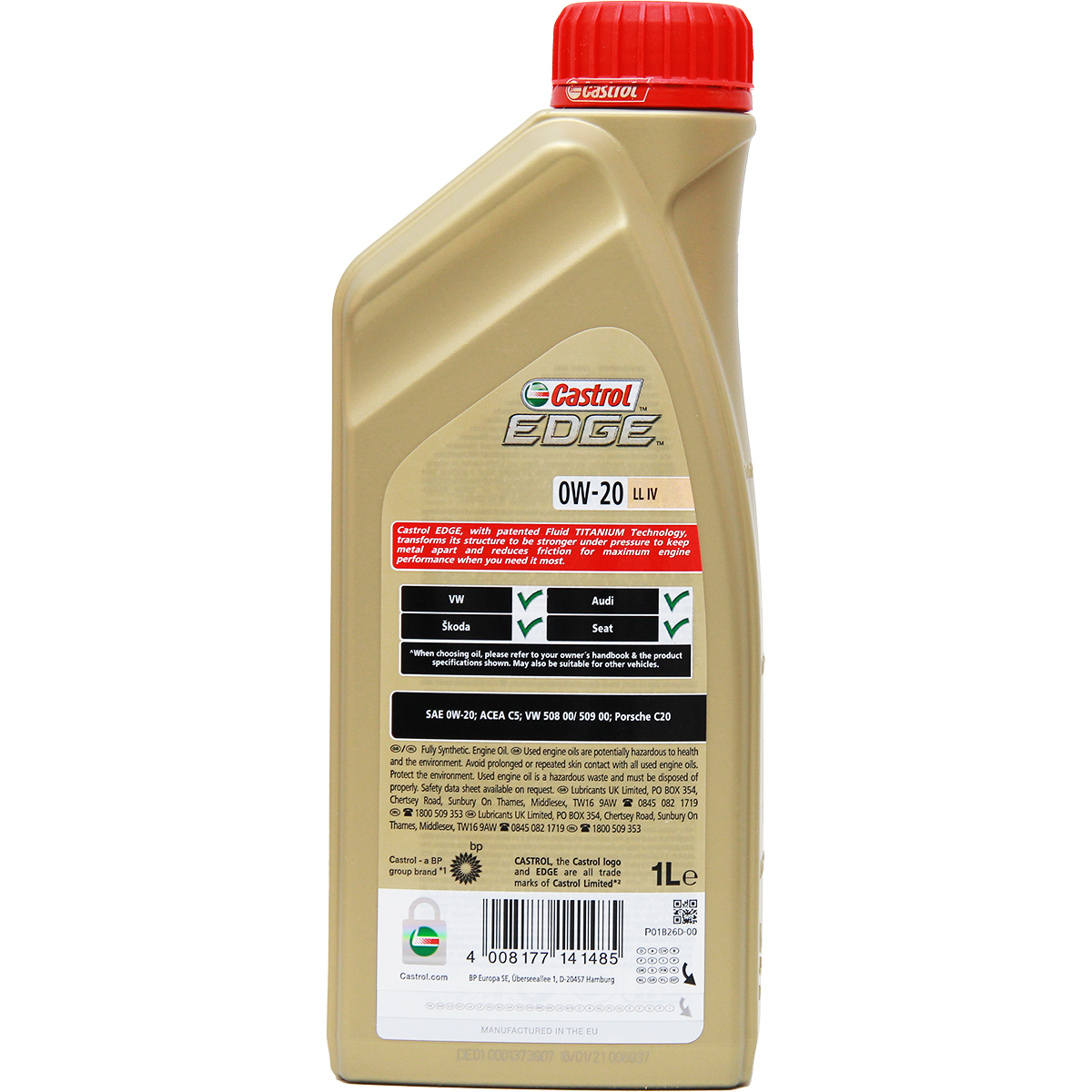 Castrol Edge Fluid Titanium 0W-20 LL IV 1 Liter