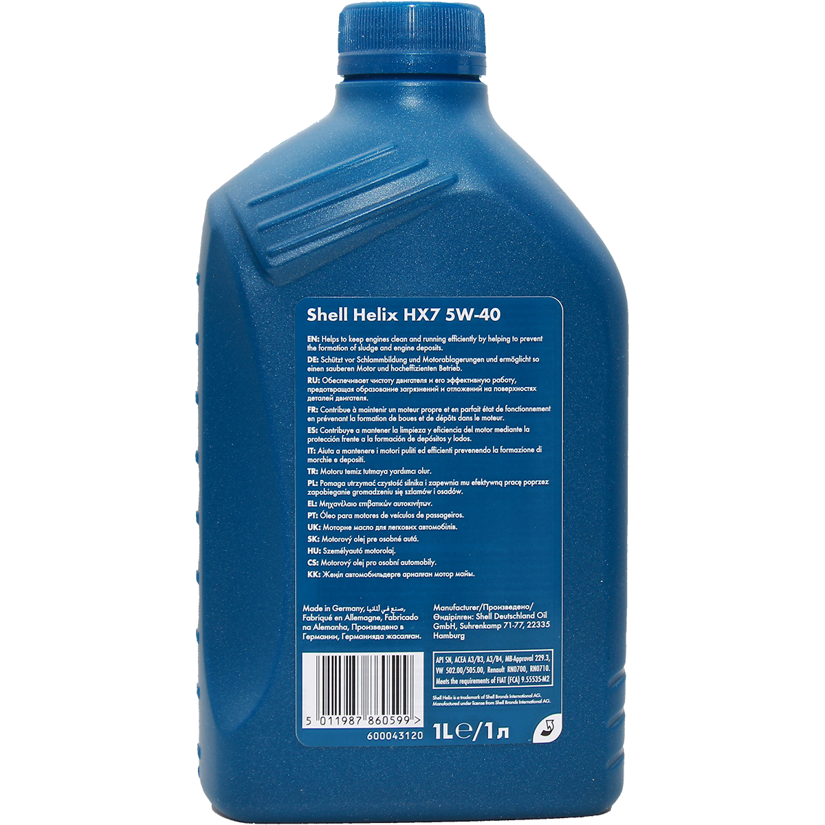 Shell Helix HX7 5W-40 1 Liter