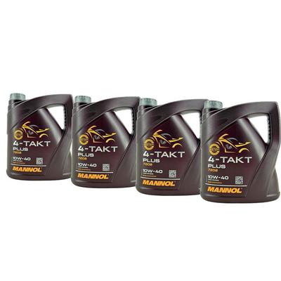 Mannol 4-Takt Plus 10W-40 4x4 Liter