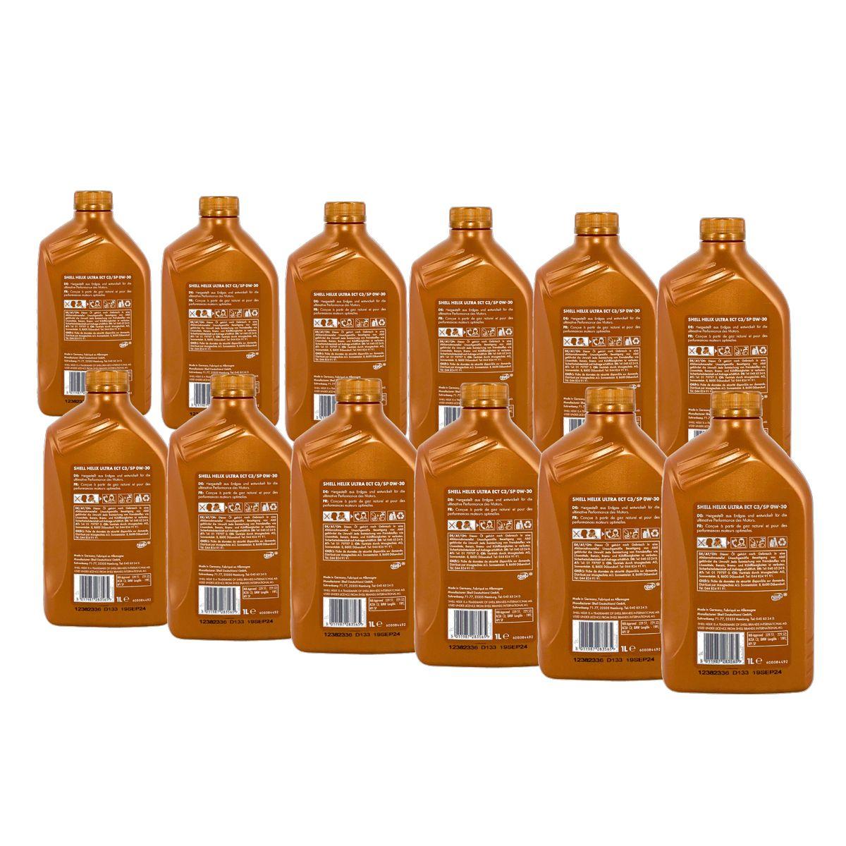 Shell Helix Ultra ECT C3 SP 0W-30 12x1 Liter