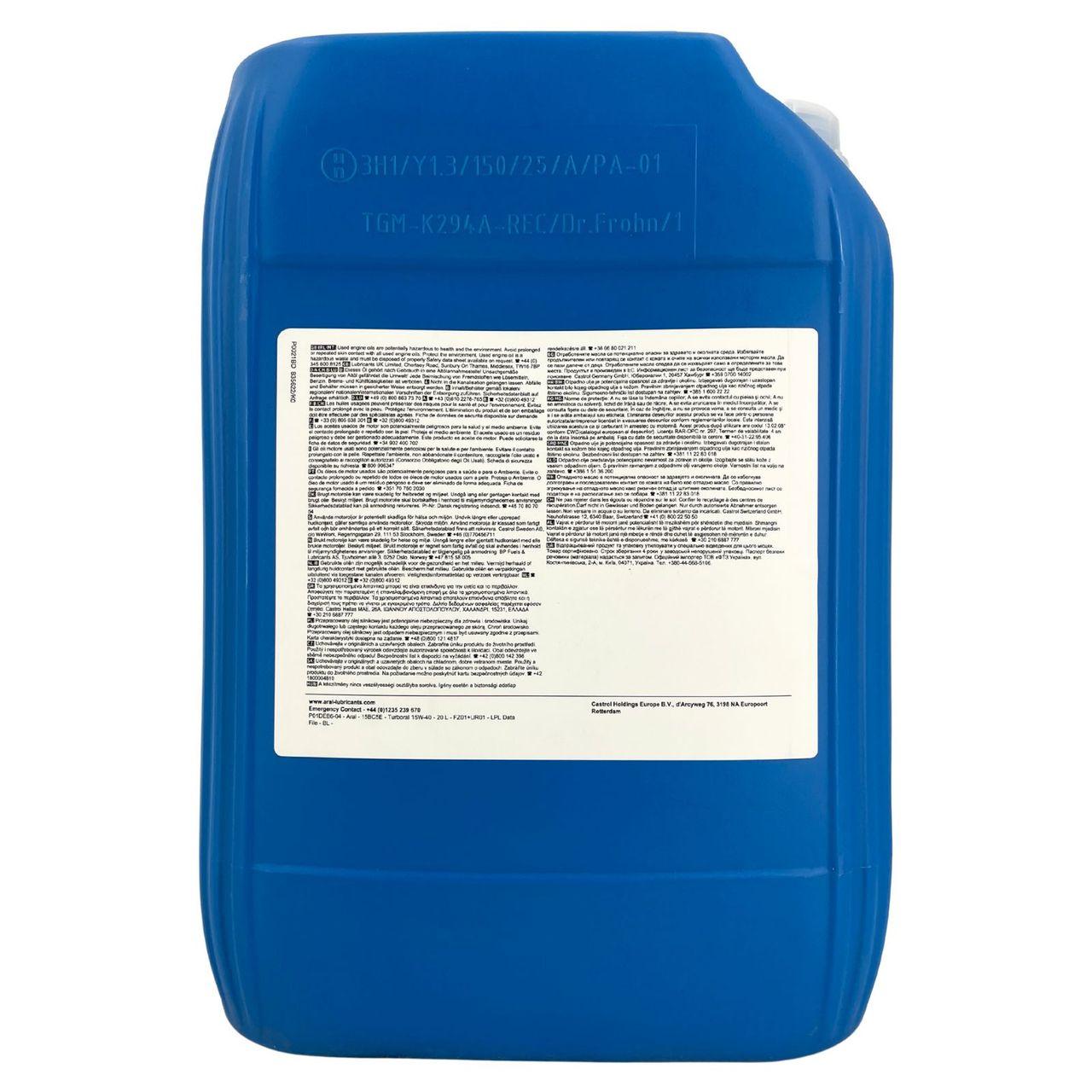 Aral Turboral 15W-40 20 Liter